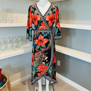 Jealous Tomato lightweight wrap dress/cover up